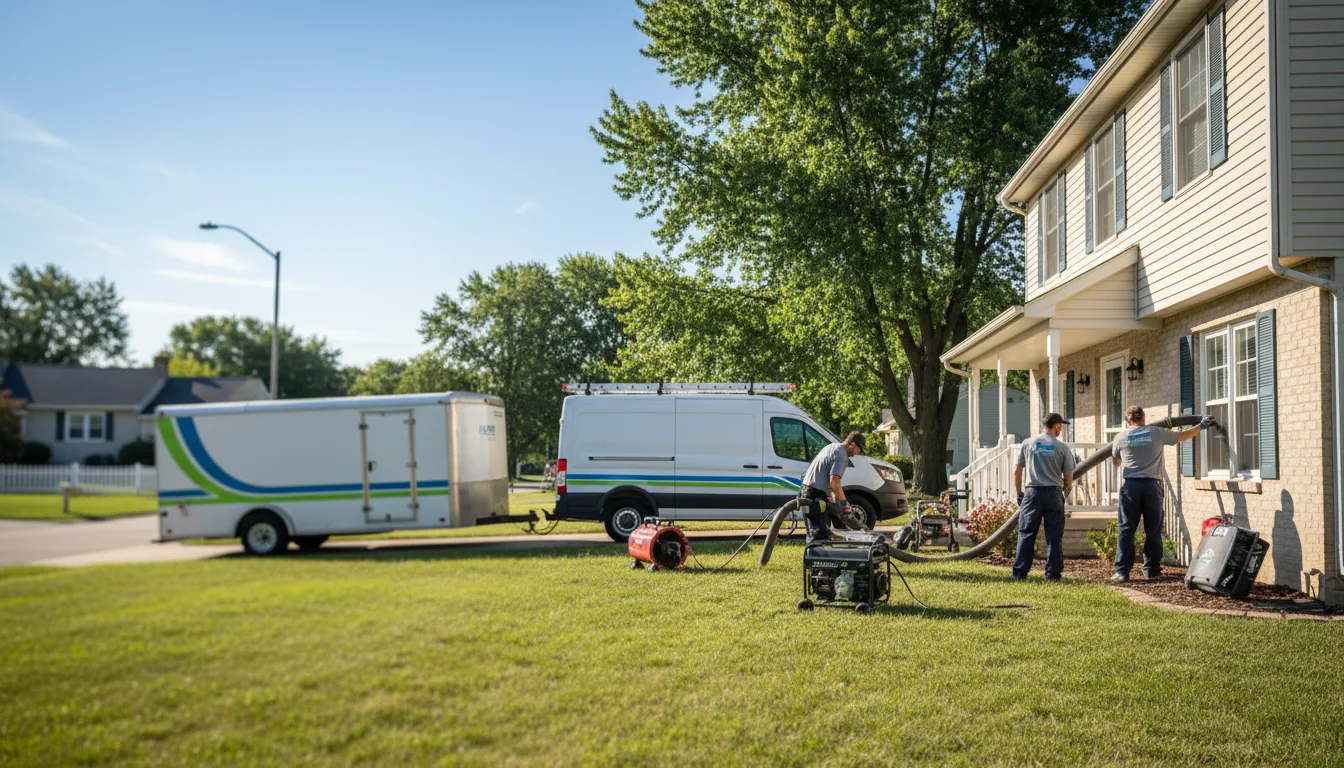 Flooded Basement Restoration And Cleanup With Repair in Port Byron, IL near me